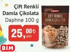 DAPHNE ÇİFT RENKLİ DAMLA ÇİKOLATA